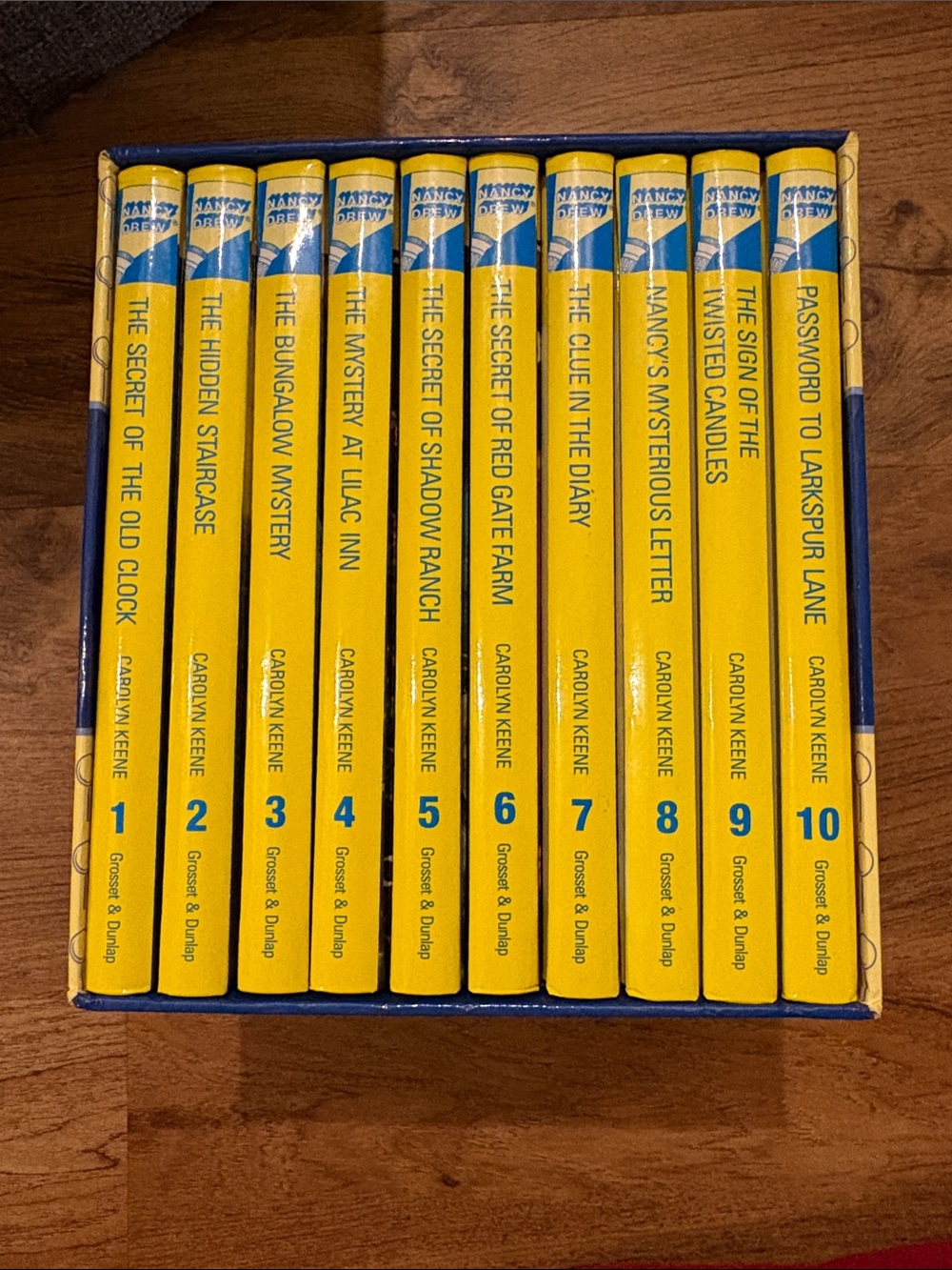 Classic Yellow Book Set Storage Box - Home Organization